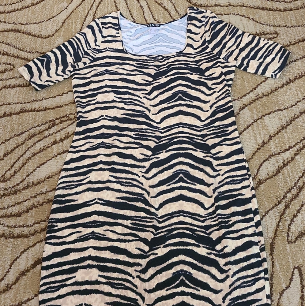 Tiger print tshirt dress